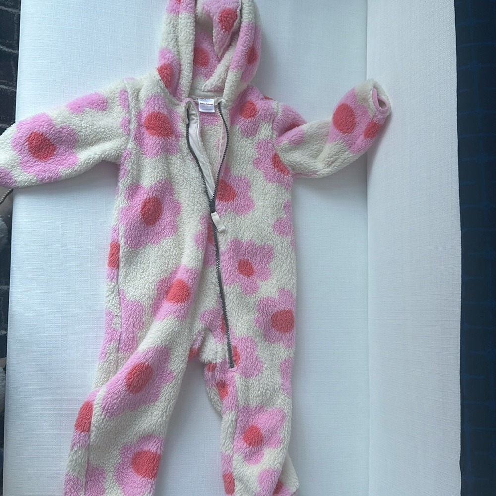 3T Hannah Andersonon Fleece Onesie- only worn once!